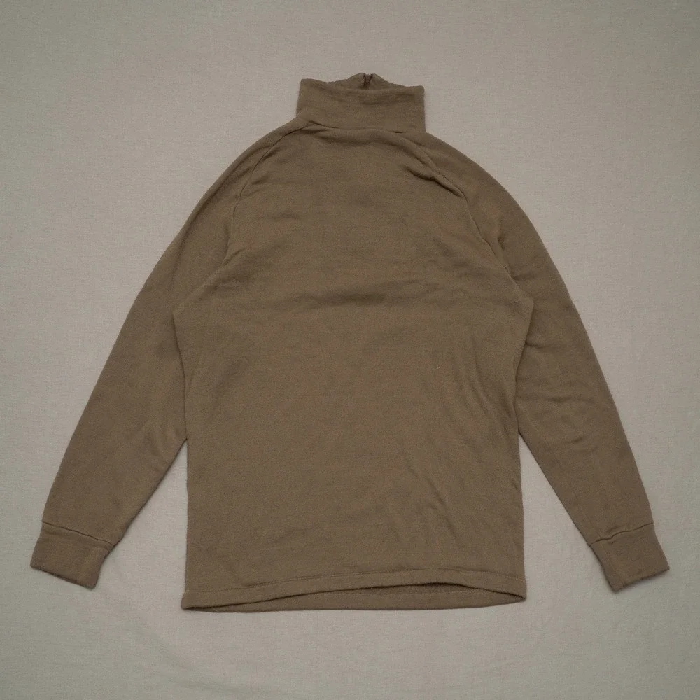 Vintage The North Face 1/4 Zip Cold Weather Thermal‎ Shirt Military Issue Medium